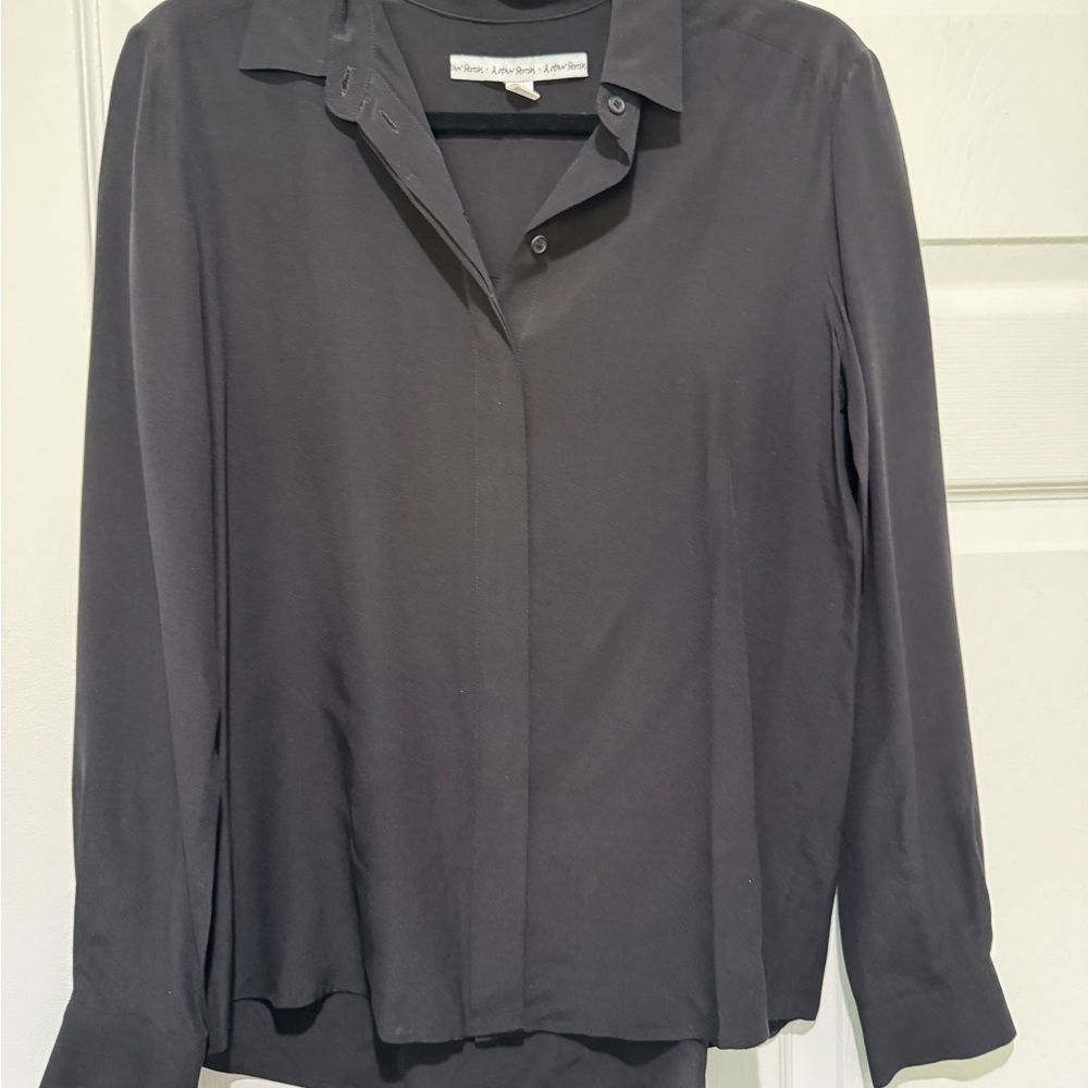 & Other Stories Charcoal Button-Down Shirt